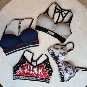 VICTORIAS SECRET PINK BRALETTE/SPORTS BRAS